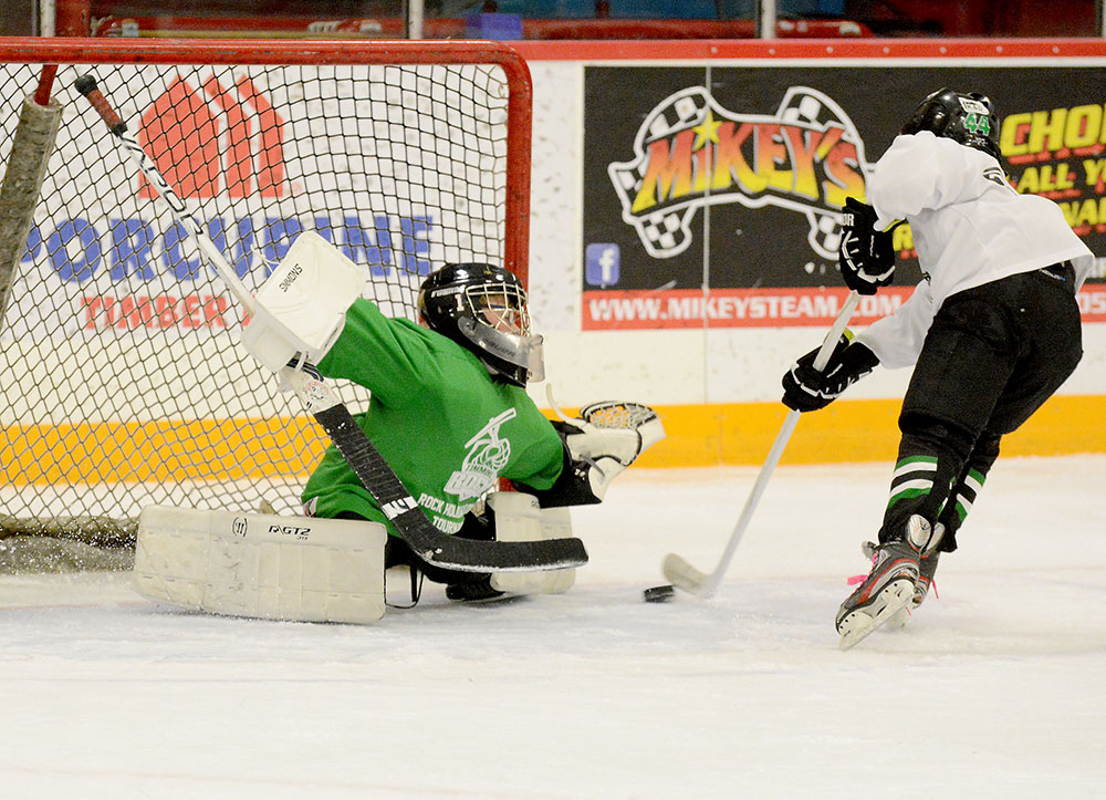 Lawson coming up with a big save, Semi Final Action.