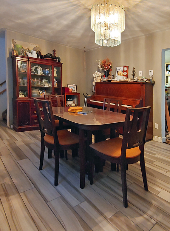 Dining-room with furniture