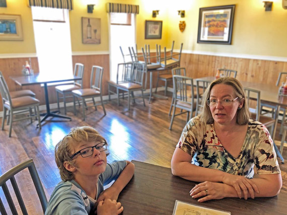 Lawson and Heather out for Dinner after LockDown Ended